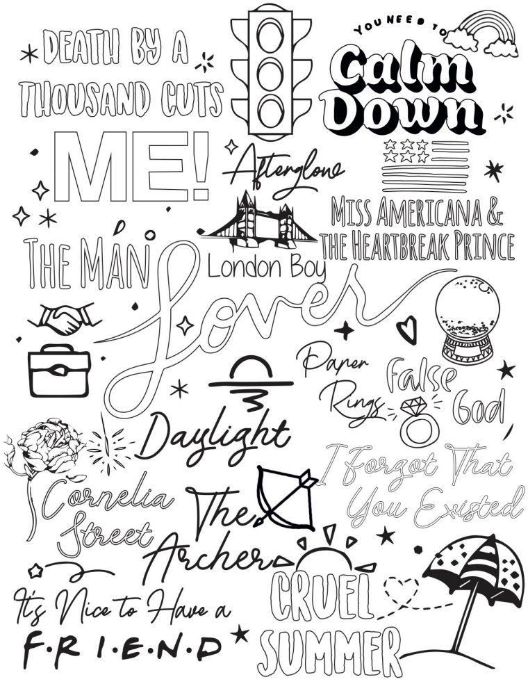 taylor swift lyrics coloring pages taylor swift lyrics coloring pages