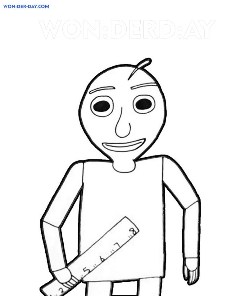 baldy coloring pages