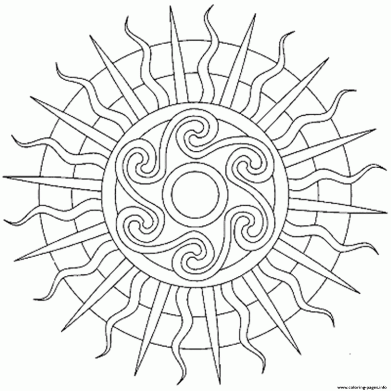 sun coloring pages for adults