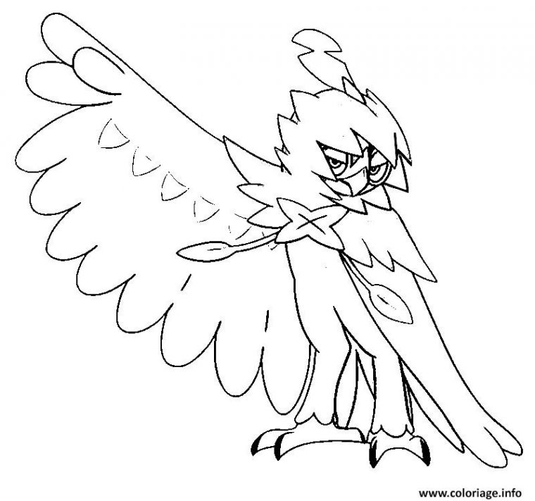 decidueye coloring pages