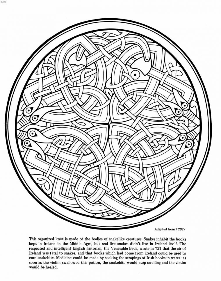 book of kells coloring pages