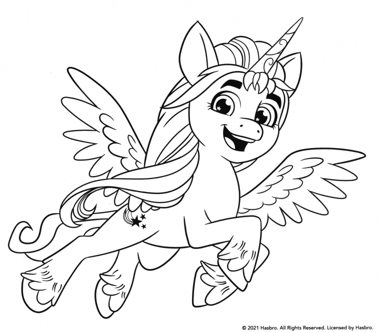 sunny starscout coloring page