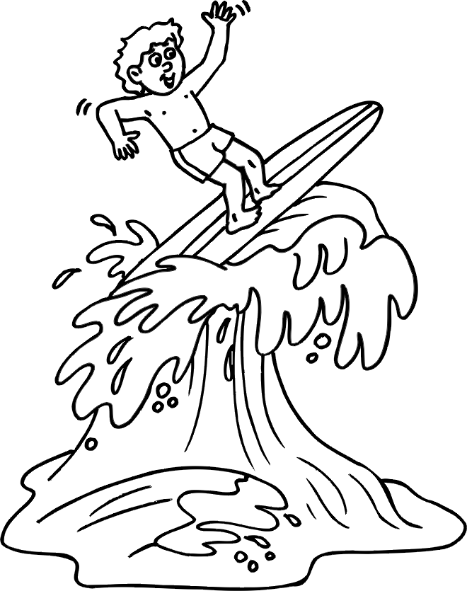 printable surfboard coloring pages