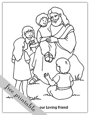 jesus is my friend coloring page