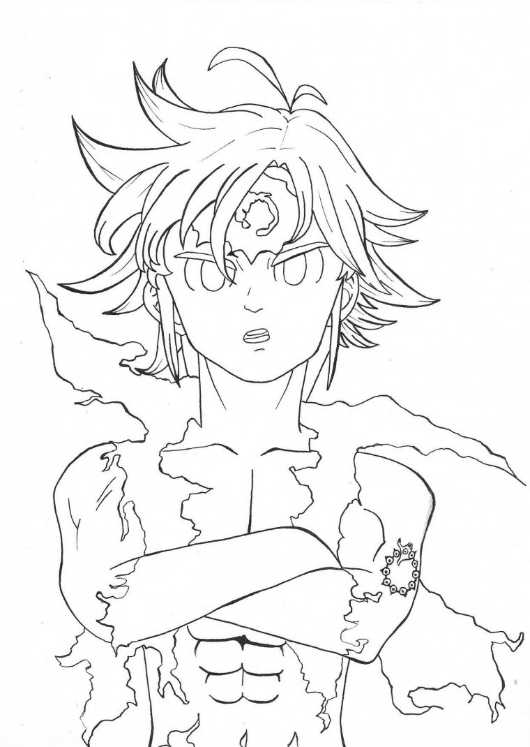 seven deadly sins coloring page