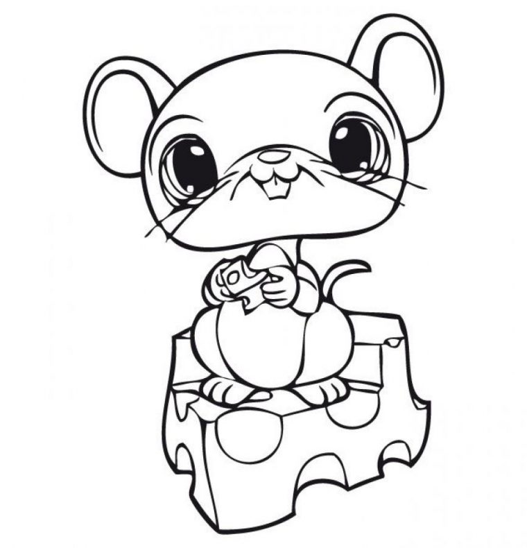 cute mouse coloring pages