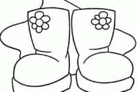 coloring pages of boots