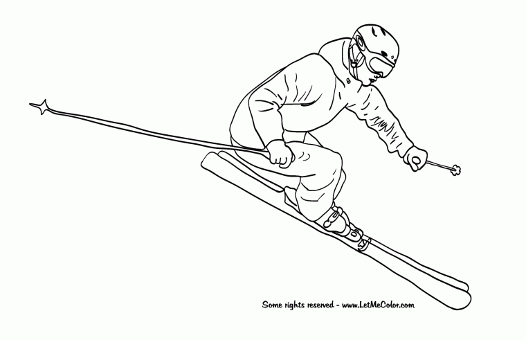ski coloring pages
