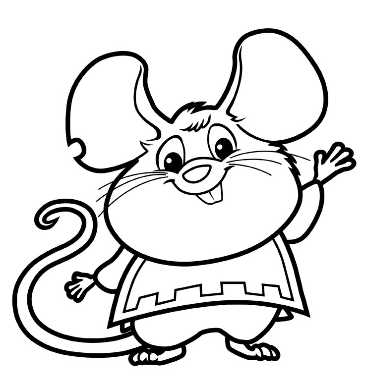 mouse coloring pages printable