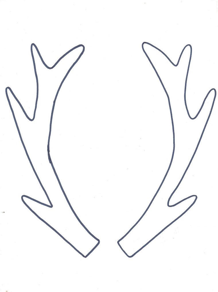 reindeer antlers coloring pages