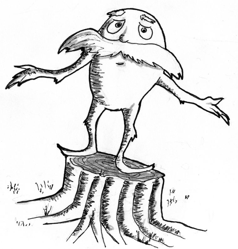 the lorax coloring page