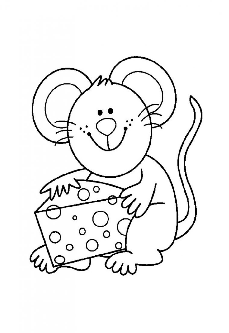 mouse coloring pages to print