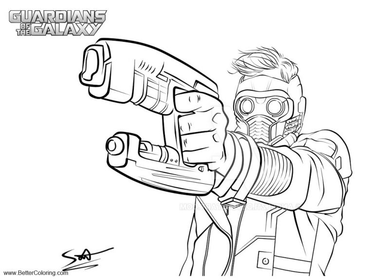 star lord coloring page