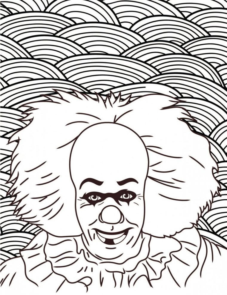 horror movie character coloring pages