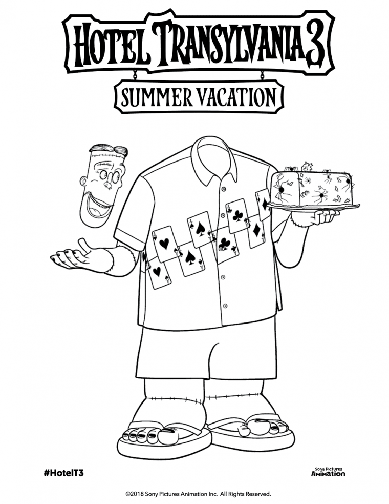 hotel transylvania 3 coloring pages