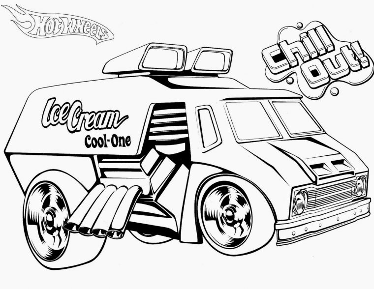 hot rod coloring page