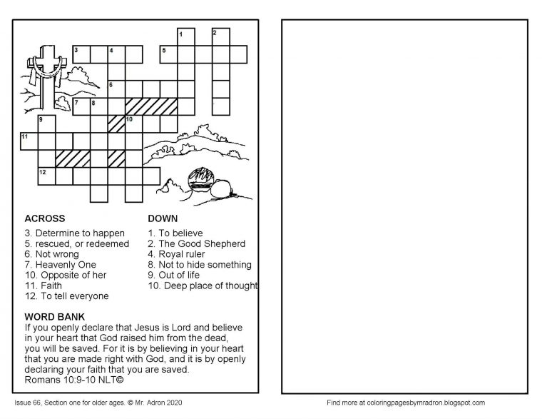 romans 10:9 coloring page