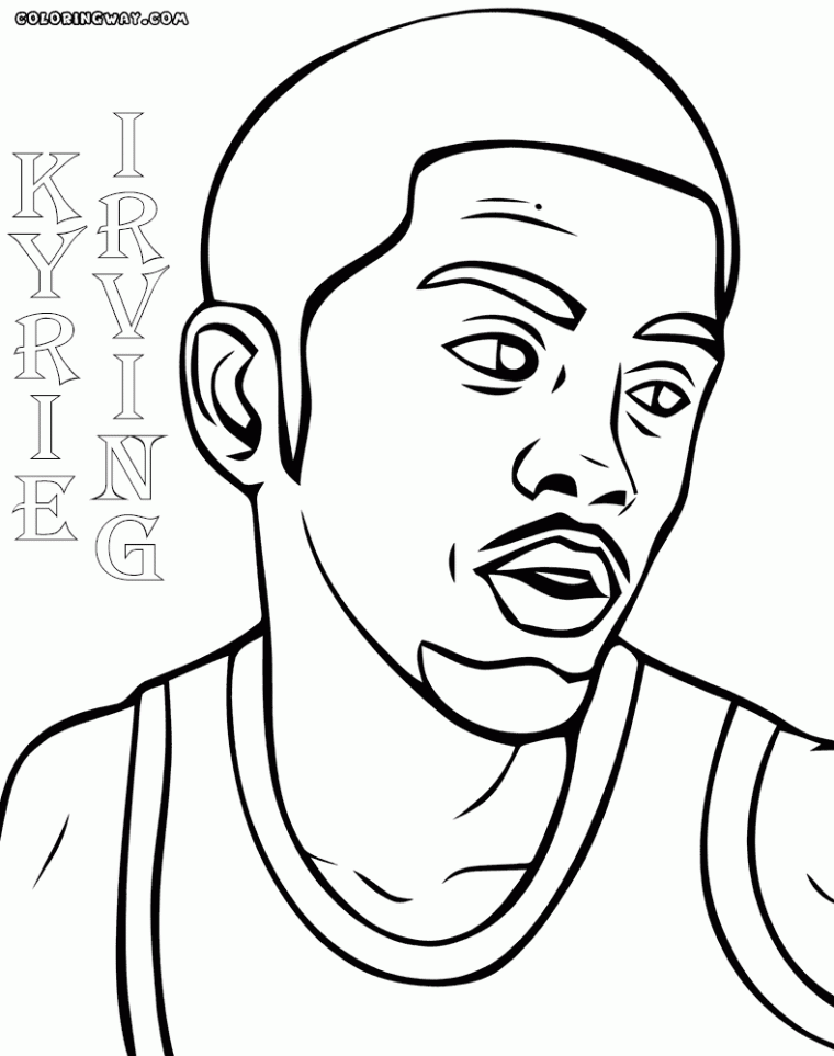 kyrie irving coloring pages