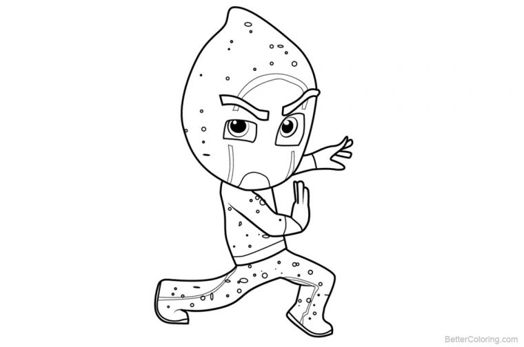 night ninja coloring page