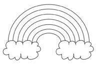 pictures of rainbows to colour pictures of rainbows to colour