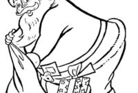 santa color page santa color page