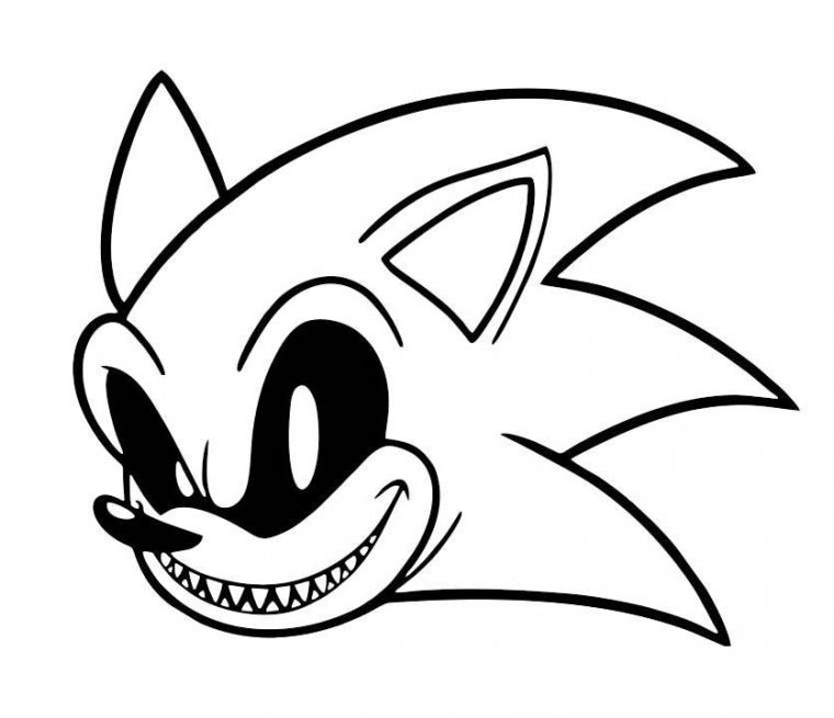 coloring pages sonic exe