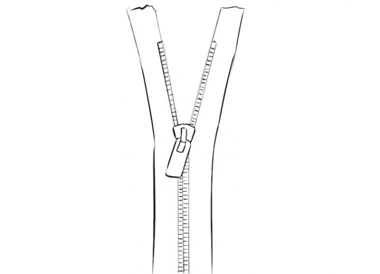 zipper coloring page