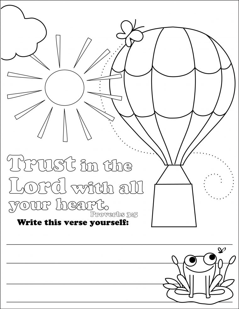 trust god coloring page