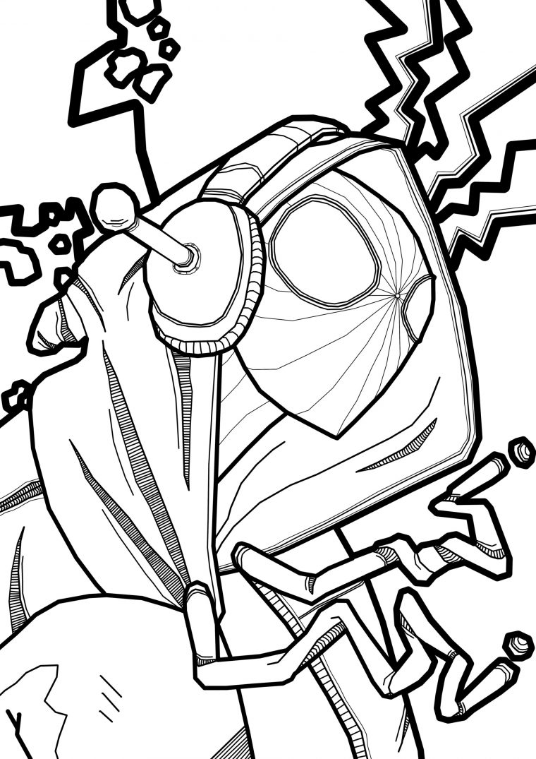 miles morales printable coloring pages