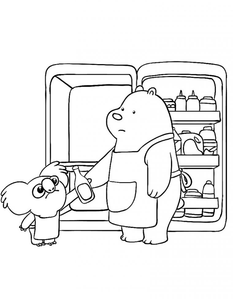 we bare bears coloring page