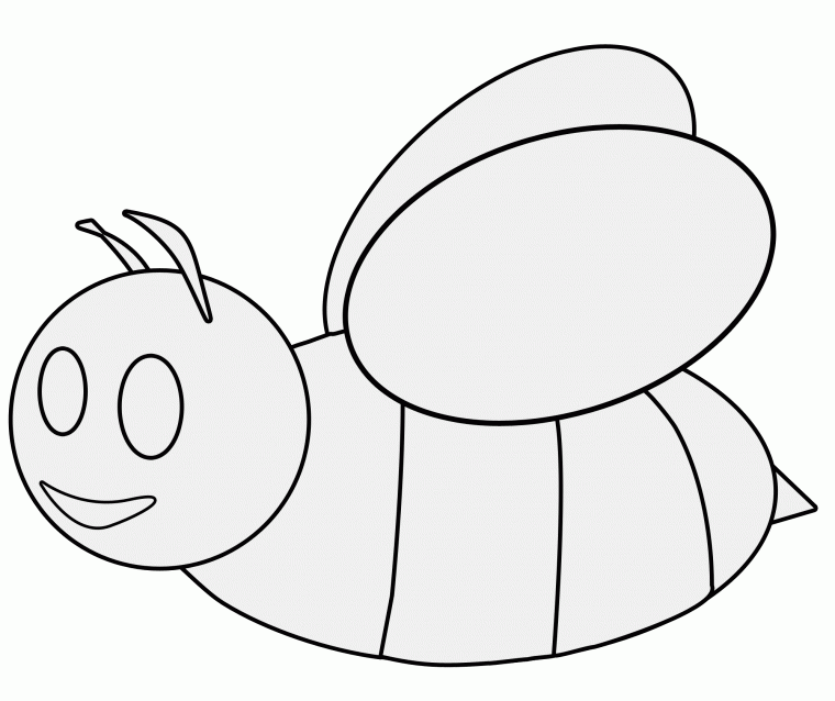 preschool bee coloring pages