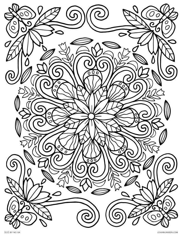fall mandala coloring pages
