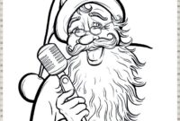 santa coloring pages for adults