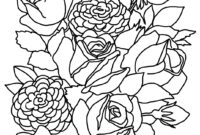 coloring rose flower