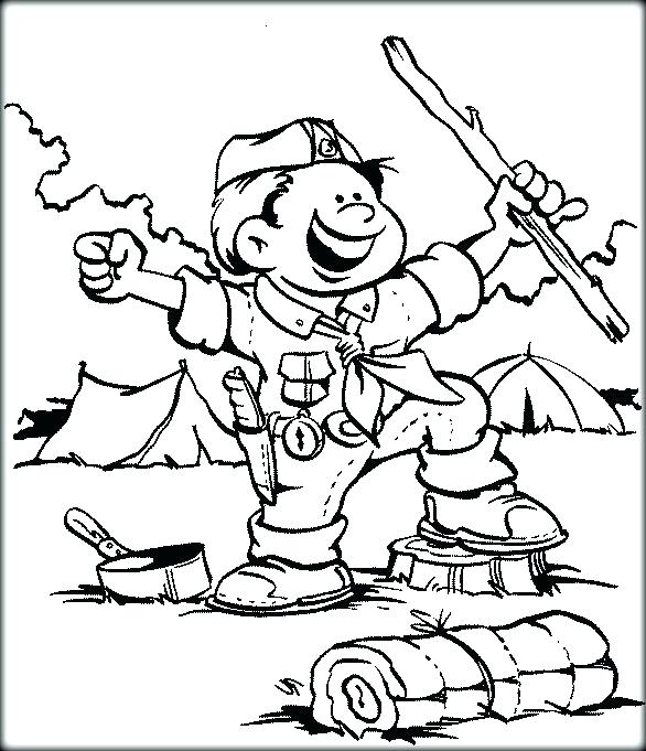 scout coloring page