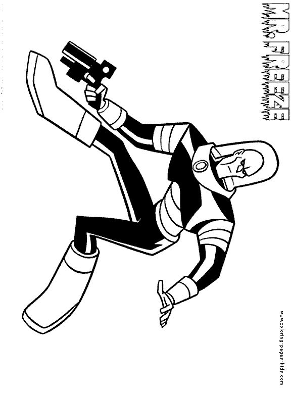 mr freeze coloring pages