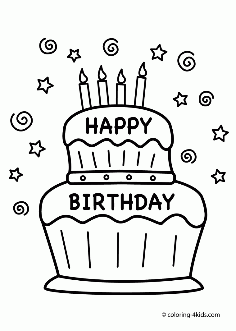 it’s my birthday coloring pages