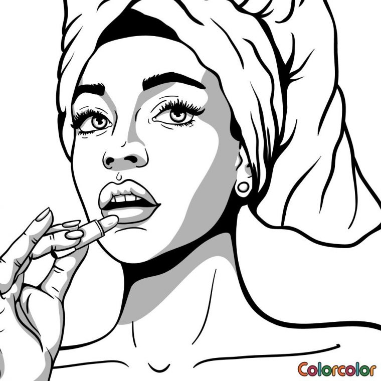 dope coloring page