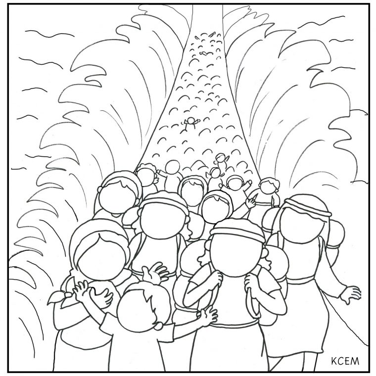 moses parting the red sea coloring pages moses parting the red sea coloring pages