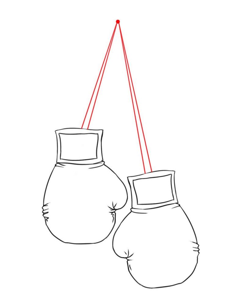 boxing gloves coloring page