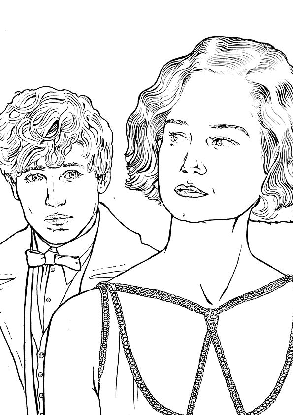 fantastic beasts coloring pages