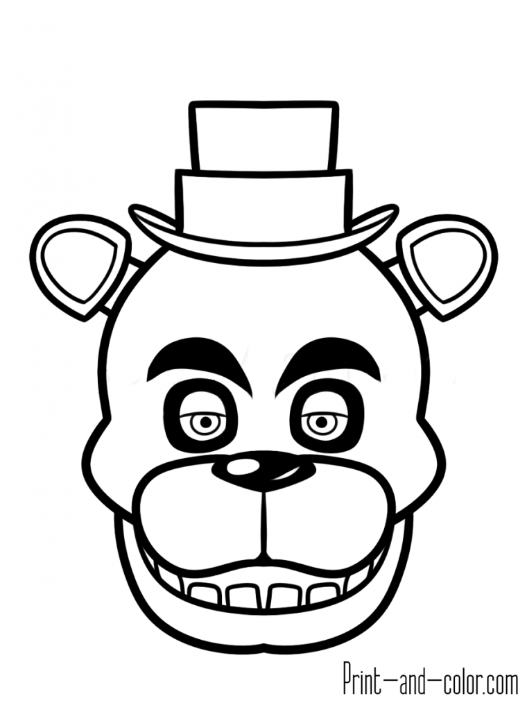 five nights at freddy’s free coloring pages