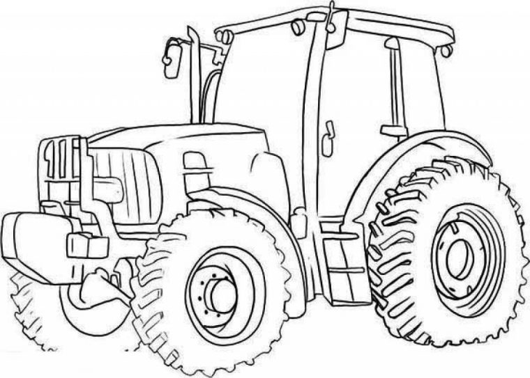 tractor printable coloring pages