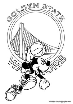 golden state warriors coloring page