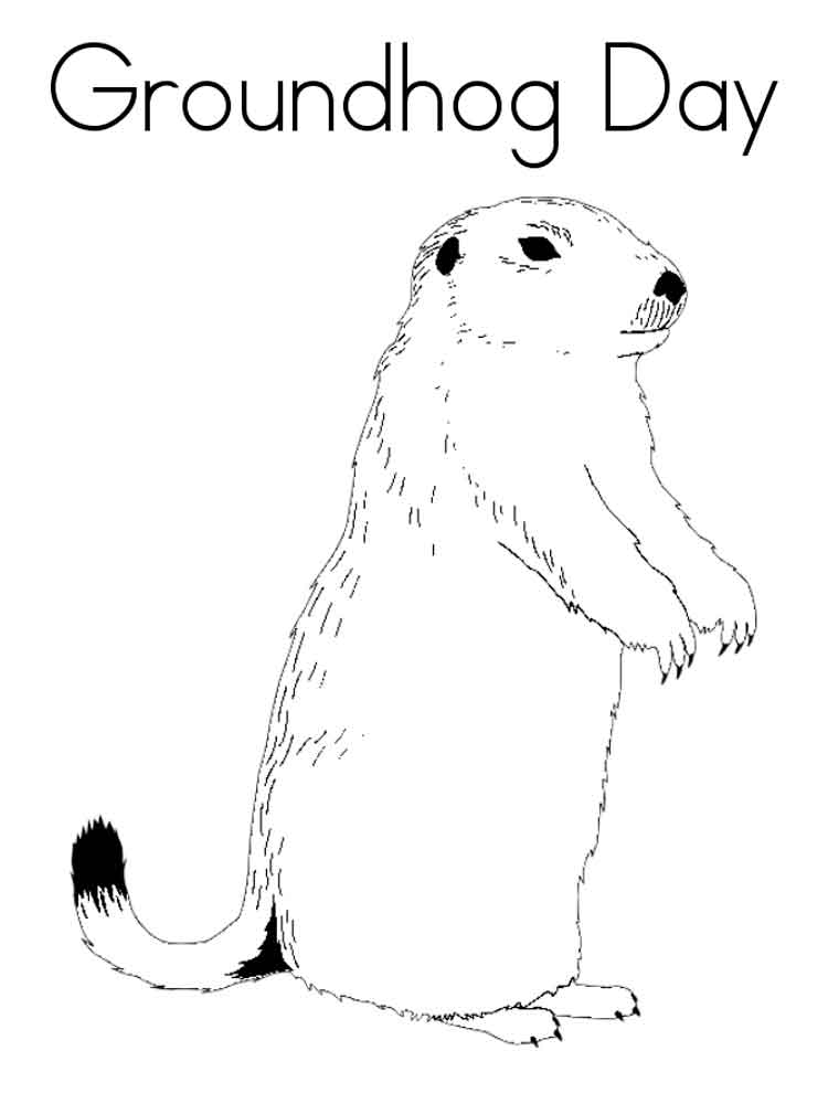 groundhog day 2022 coloring pages