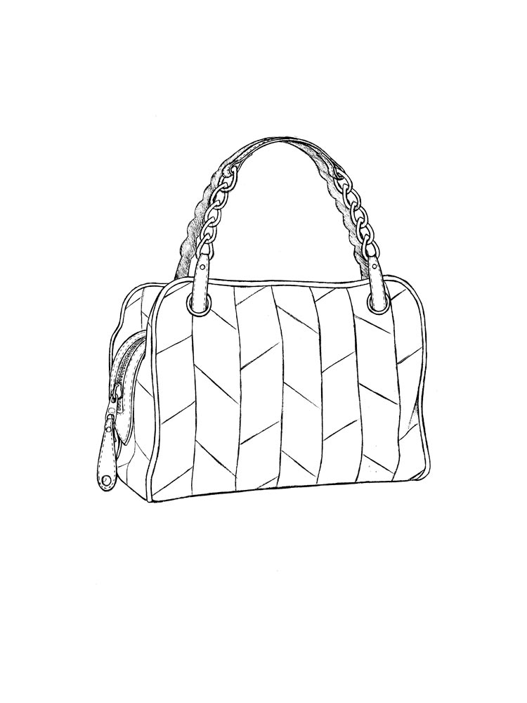 purse coloring pages