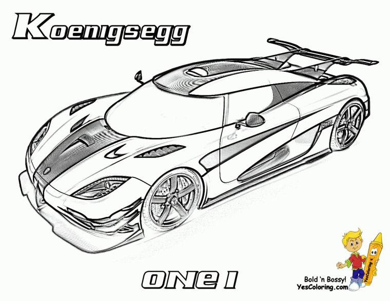 super cars coloring pages