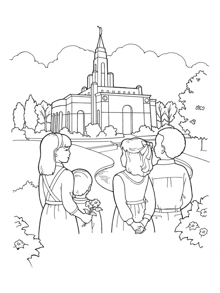 lds easter coloring page