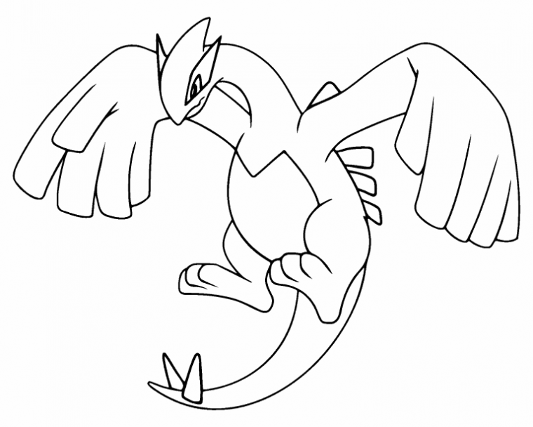 lugia coloring pages