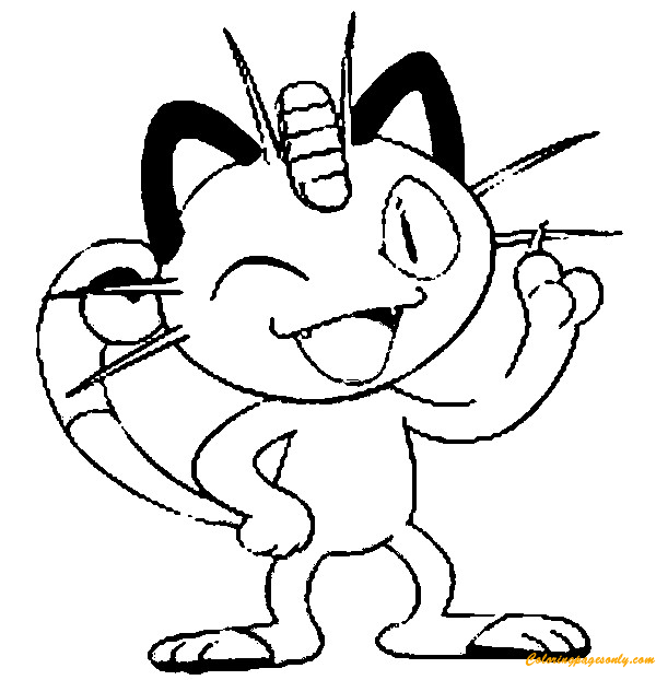 meowscles coloring pages